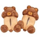 Chinelos Shy Bear Warm Plush, antiderrapantes, para uso interno, unissex