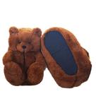 Chinelos Teddy Bear Plush House Shoes, algodão de inverno, 26 cm