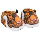 Chinelos Tiger Cartoon Plush Warm Winter Algodão Unissex