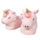 Chinelos Warm Cozy Unicorn Plush Cartoon House