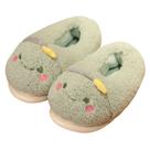 Chinelos Warm Rabbit Plush, antiderrapantes, para uso interno, unissex