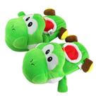 Chinelos Yoshi Marios Warm Plush Home Anime Green 30cm