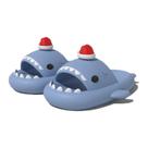 Chinelos Zureto Halloween Christmas Shark Sandálias azuis tamanho 10