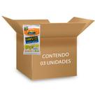 Chips Arroz e Milho, Sem Glúten, Queijo Natural Life contendo 3 pacotes de 70g cada