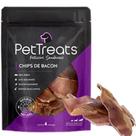 Chips de Bacon 4 unid. Meia Orelha Suína Petisco Natural Pet Treats