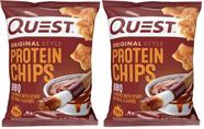 Chips de Proteína Quest BBQ 19g de Proteína Pacote com 24 Unidades de 32g Chips de Proteína Quest BBQ 19g de Proteína Pacote com 24 Unidades de 32g