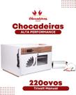Chocadeira 220 ovos TRIVOLT com 4 ventiladores Alta Performance com OVOSCÓPIO (PV220T) Chocadeira 220 ovos TRIVOLT com 4 ventiladores Alta Performance com OVOSCÓPIO (PV220T)