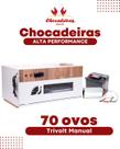 Chocadeira 70 ovos TRIVOLT com 2 ventiladores Alta Performance PV70T