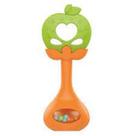 Chocalho Baby Frutinhas com Mordedor Guti Guti Maçã verde Dm Toys