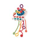 Chocalho Educativo Multissensorial 4 em 1 Montessori Colorido Cordão De Puxar Para Bebê Brinquedo Sensorial Zoop