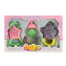 Chocalho para Bebe kit com 3 Peças Colorido - Pica Pau