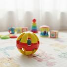 Chocalho Torre Chocalho Com Bolinha Colorida Bebe Criança Infantil Educativa Pedagógica Sensorial