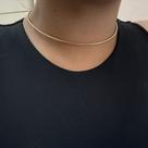 Chocker aro diamantado semijoia ouro Chocker aro diamantado semijoia ouro