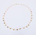 Chocker Banho de Ouro 18k Pingentes Coração