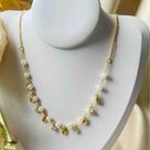Chocker Dourada Pérolas E Conchinhas