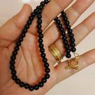 Chocker em Esferas de Obsidiana Negra