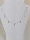 CHOCKER ESTRELAS/LUA PRATA 925 LEGITIMA 40CM+5CM ESTENSOR Prata