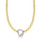 Chocker fecho coração cravejado