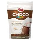 Choco Family Vitafor Achocolatado 60 cacau 240g Vitamina A, C, B9 ácido fólico, B12, cálcio, selênio e zinco Vegano