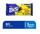 Chocolate Bis Ao Leite Kit Com 3 Unidades 100,8g Cada