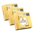 Chocolate Bombom Ferrero Rocher 3 Caixas de 4 Unidades