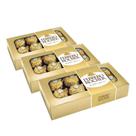 Chocolate Bombom Ferrero Rocher 3 Caixas de 8 Unidades
