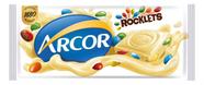 Chocolate Branco Rocklets Arcor Pacote 80g