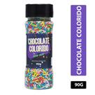 Chocolate Colorido Granulado 90g New Fest Confeitar Bolo Brigadeiro Tamanho:Único