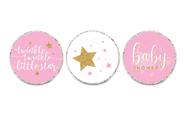 Chocolate Drop Labels Andaz Press Girl Baby Shower, pacote com 216 Chocolate Drop Labels Andaz Press Girl Baby Shower, pacote com 216