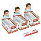 Chocolate Kinder, 3 Caixas com 24 Barrinhas