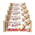 Chocolate Kinder Bueno White, 5 Pacotes de 39g