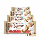 Chocolate Kinder Bueno White Kit 5 Un Pacotes De 39g Cada