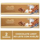 Chocolate Lindt Premium, Ao Leite c/ Avelã, 2 barras de 300g