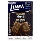 Chocolate Linea Diet Sem Açúcar Dark 50% Cacau 30g Chocolate Linea Diet Sem Açúcar Dark 50% Cacau 30g