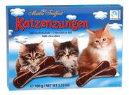 Chocolate Língua de Gato Katzenzungen 100g