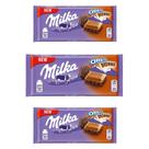 Chocolate Milka Oreo Brownie Barra Kit com 3 Unid de 100g Chocolate Milka Oreo Brownie Barra Kit com 3 Unid de 100g