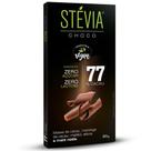 Chocolate Vegano 77% Cacau Stévia 80g
