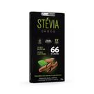 Chocolate Vegano StéviaChoco 66% Cacau 70g 6 Unidades