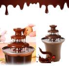chocolateira Fonte Cascata Fondue Chocolate 3 Andares Elétrico