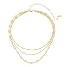 Choker 3 voltas zircônias folheada a ouro 18k sossô piuka