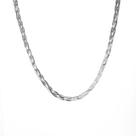 Choker 4 Fios Laminada Prata 925