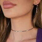 Choker Aro Ajustável Folheada A Ródio Choker Aro Ajustável Folheada A Ródio