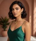 Choker Aro com Brinco Orgânico Dourado Choker Aro com Brinco Orgânico Dourado