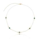 Choker Belca Com Pingente Olho Grego, No Banho De Ouro