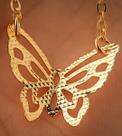choker Butterfly banhado a ouro 18k. choker Butterfly banhado a ouro 18k.
