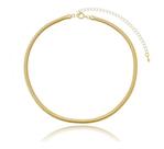 Choker Cassia Fio alemão 4mm banhado em ouro 18k
