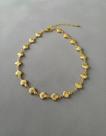 Choker Colar Pulseira Folheado Feminino Conchas