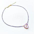 Choker Coleção Lunatic Lilac Heart - Zircônia