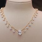 Choker Com Zirconia Regulável Folheado A Ouro Choker Com Zirconia Regulável Folheado A Ouro