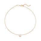 Choker coração banhado a ouro 18k com zircônia Cód. 5325201306 TAM 13